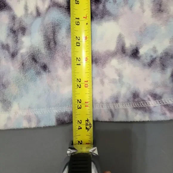 Eddie Bauer Purple Blue Cloud Wash 1/4 Zip Fleece Pullover Mock Neck L - Picture 5 of 8